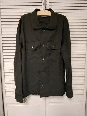 Naked & Famous Denim Black Short Slub Denim Work Shirt (Read Desription Please)